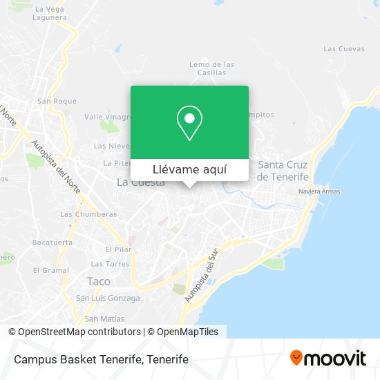 Mapa Campus Basket Tenerife