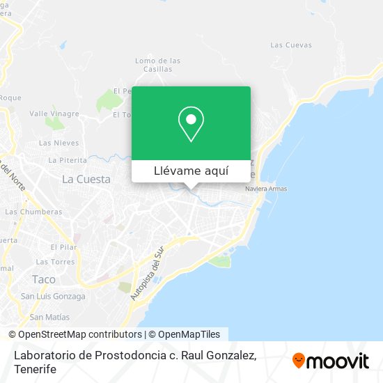Mapa Laboratorio de Prostodoncia c. Raul Gonzalez