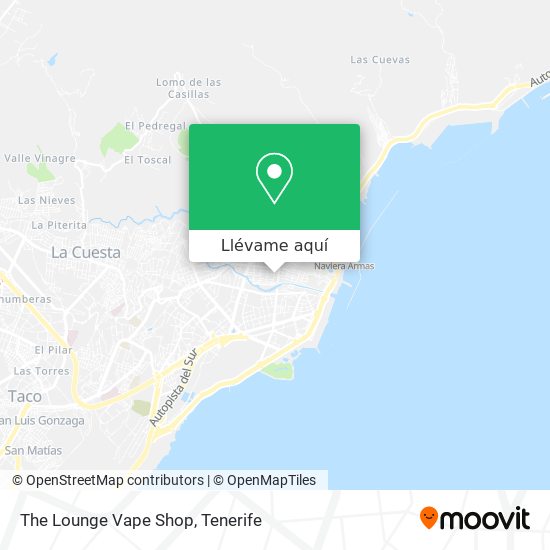Mapa The Lounge Vape Shop