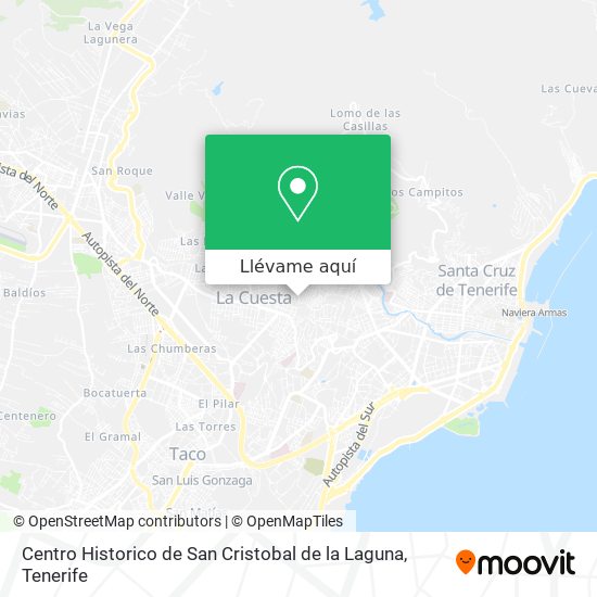 Mapa Centro Historico de San Cristobal de la Laguna
