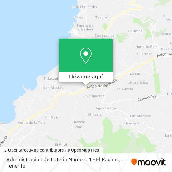Mapa Administracion de Loteria Numero 1 - El Racimo