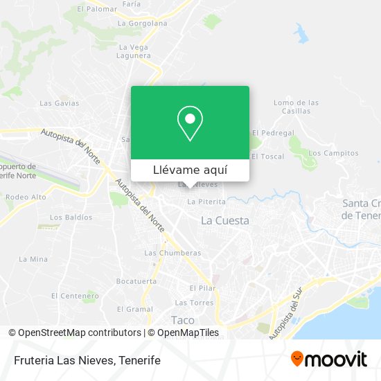 Mapa Fruteria Las Nieves