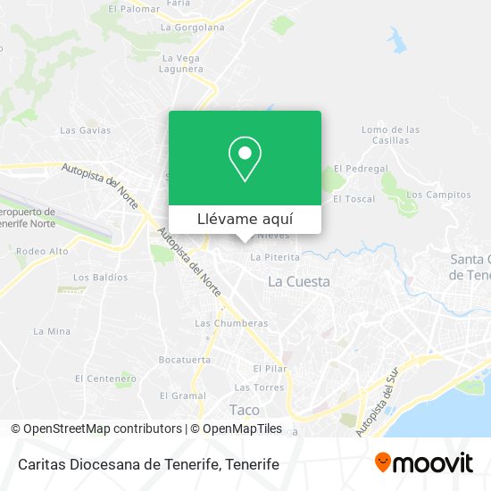 Mapa Caritas Diocesana de Tenerife