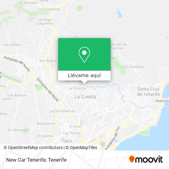 Mapa New Car Tenerife