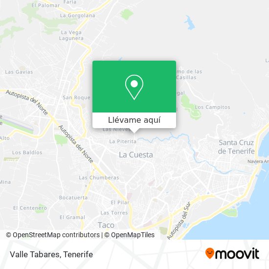 Mapa Valle Tabares