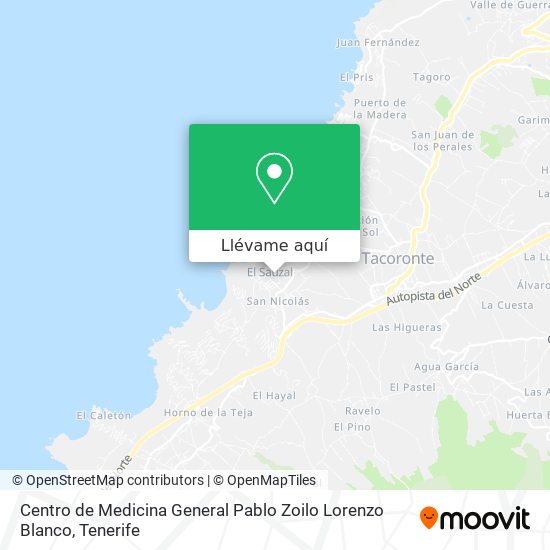 Mapa Centro de Medicina General Pablo Zoilo Lorenzo Blanco