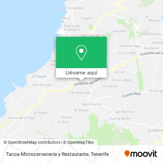 Mapa Tacoa Microcervecería y Restaurante