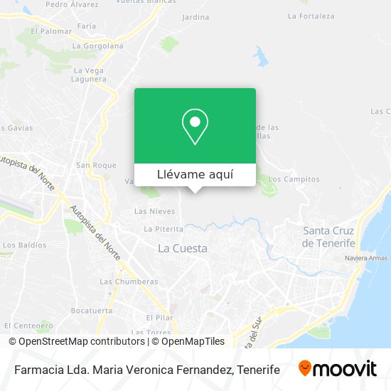 Mapa Farmacia Lda. Maria Veronica Fernandez