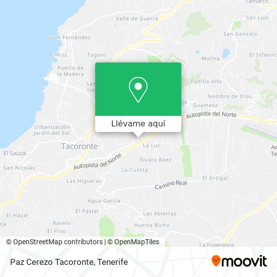 Mapa Paz Cerezo Tacoronte