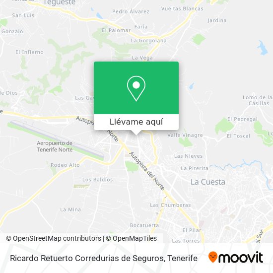 Mapa Ricardo Retuerto Corredurias de Seguros