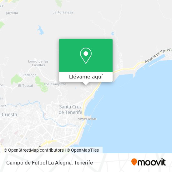 Mapa Campo de Fútbol La Alegría