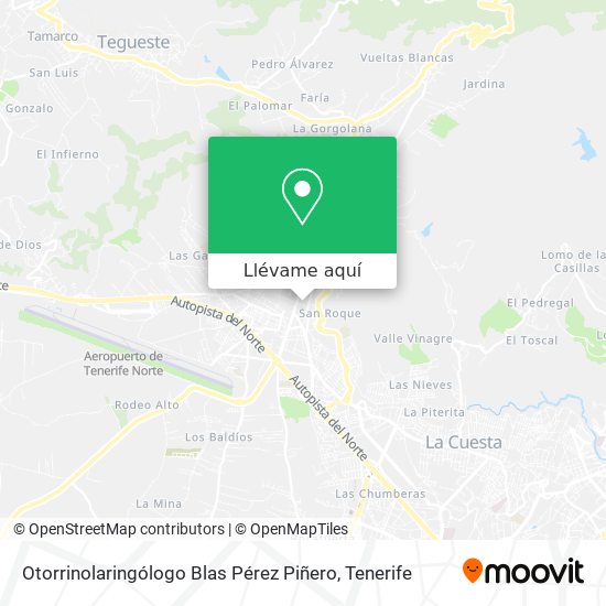 Mapa Otorrinolaringólogo Blas Pérez Piñero