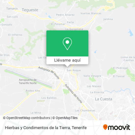 Mapa Hierbas y Condimentos de la Tierra