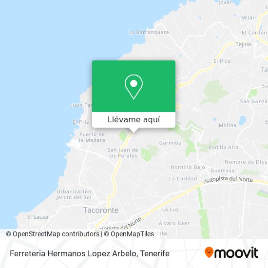 Mapa Ferreteria Hermanos Lopez Arbelo