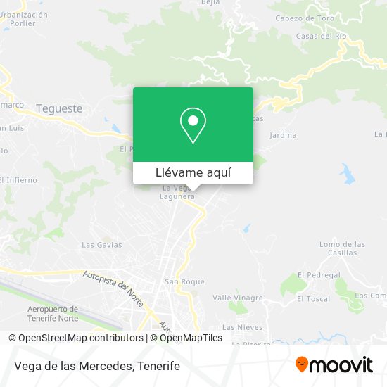 Mapa Vega de las Mercedes