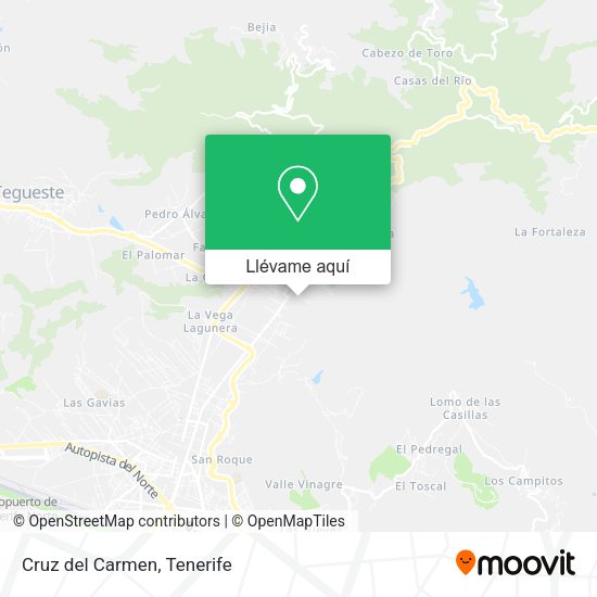 Mapa Cruz del Carmen