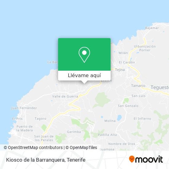Mapa Kiosco de la Barranquera