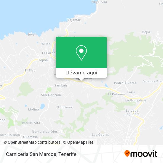 Mapa Carniceria San Marcos