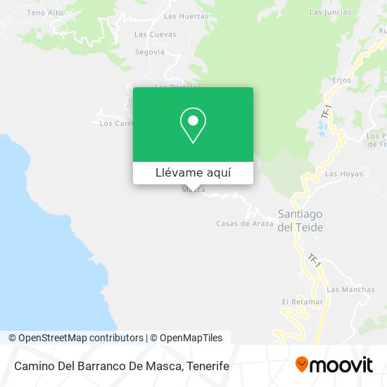 Mapa Camino Del Barranco De Masca