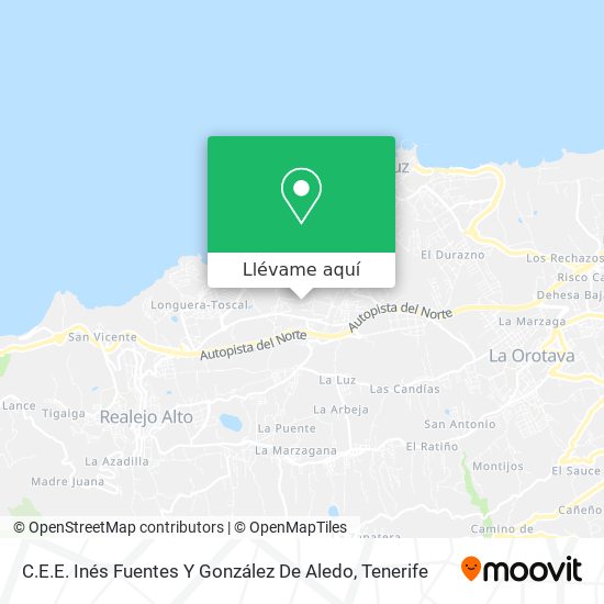 Mapa C.E.E. Inés Fuentes Y González De Aledo