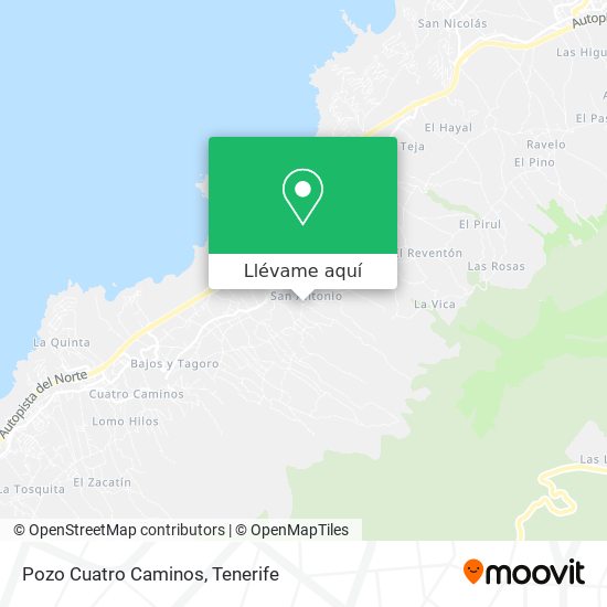 Mapa Pozo Cuatro Caminos