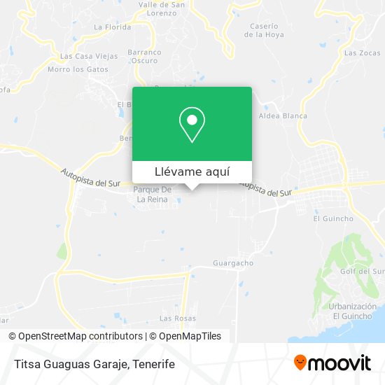 Mapa Titsa Guaguas Garaje