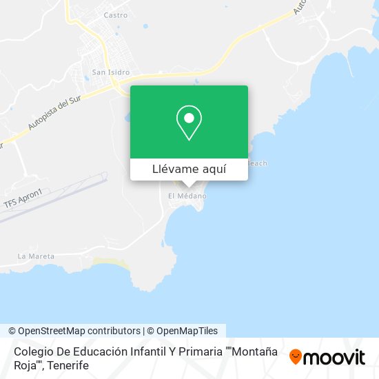 Mapa Colegio De Educación Infantil Y Primaria ""Montaña Roja""