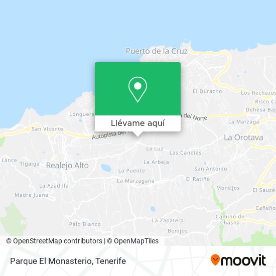 Mapa Parque El Monasterio