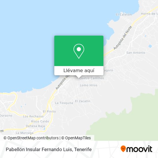 Mapa Pabellón Insular Fernando Luis