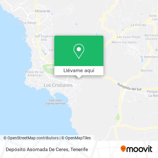 Mapa Depósito Asomada De Ceres