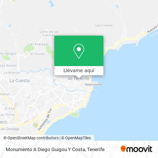 Mapa Monumento A Diego Guigou Y Costa