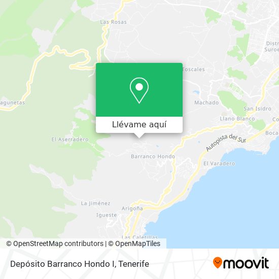 Mapa Depósito Barranco Hondo I