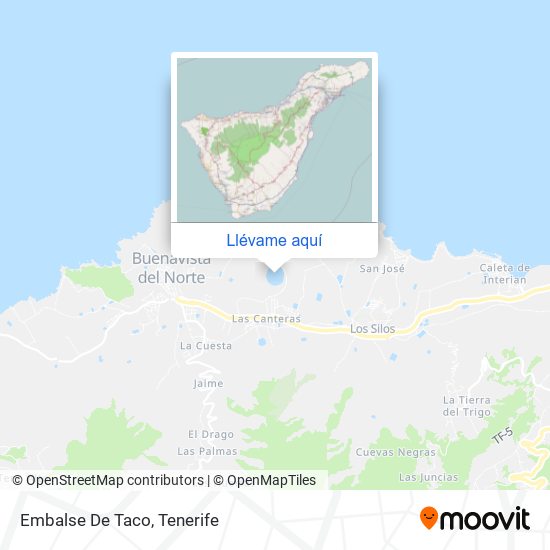 Mapa Embalse De Taco
