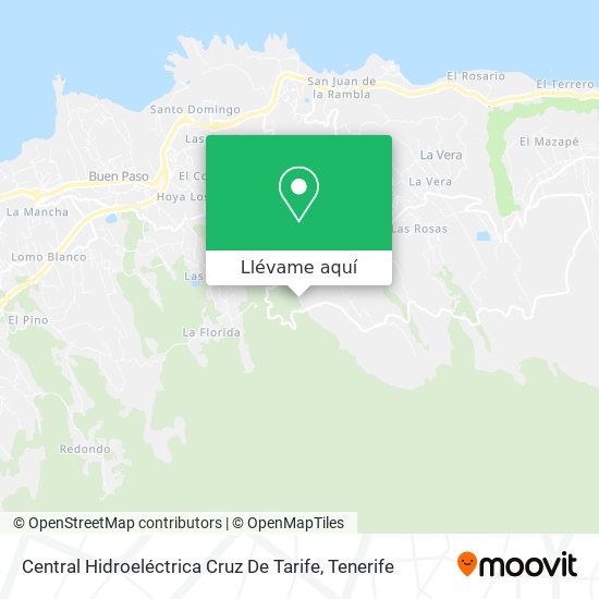 Mapa Central Hidroeléctrica Cruz De Tarife