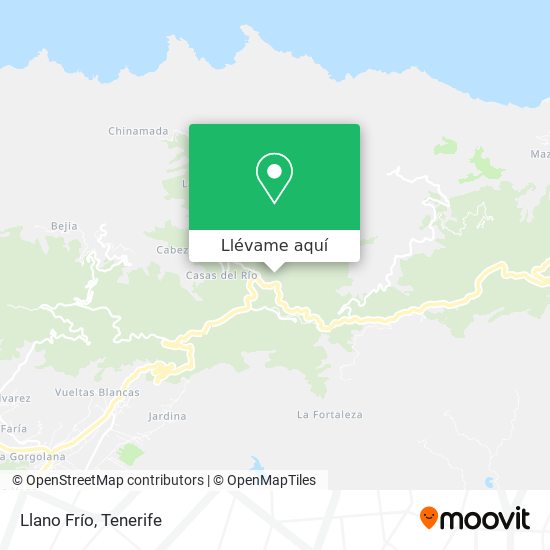 Mapa Llano Frío