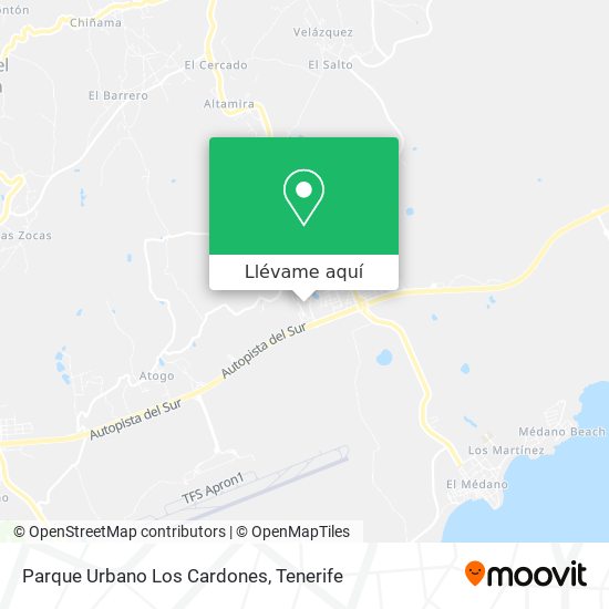 Mapa Parque Urbano Los Cardones