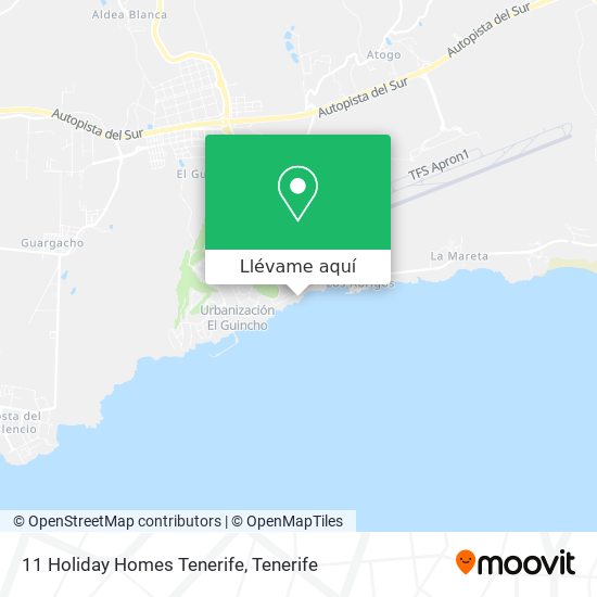 Mapa 11 Holiday Homes Tenerife