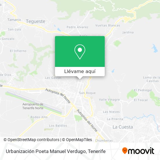Mapa Urbanización Poeta Manuel Verdugo
