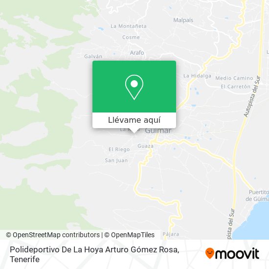 Mapa Polideportivo De La Hoya Arturo Gómez Rosa