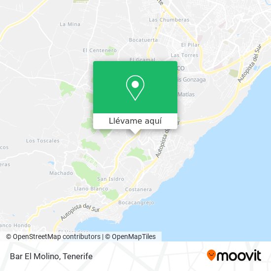 Mapa Bar El Molino