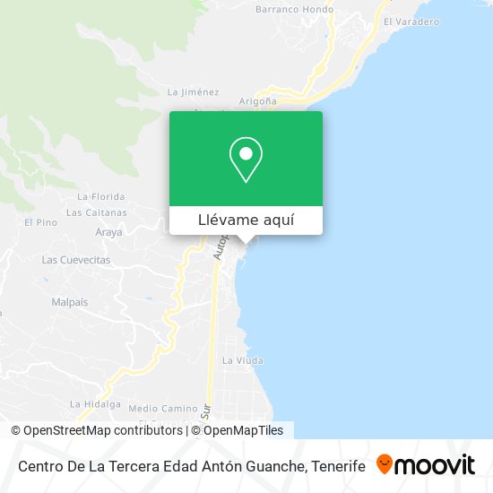 Mapa Centro De La Tercera Edad Antón Guanche