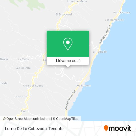 Mapa Lomo De La Cabezada