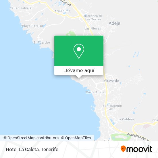 Mapa Hotel La Caleta