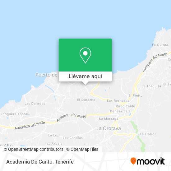 Mapa Academia De Canto