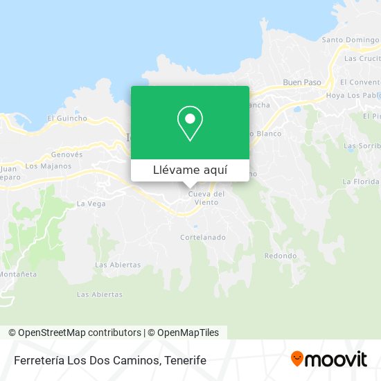 Mapa Ferretería Los Dos Caminos