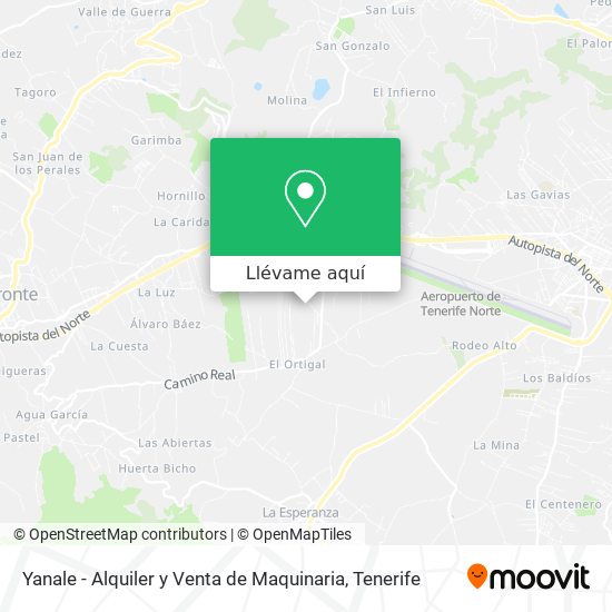 Mapa Yanale - Alquiler y Venta de Maquinaria