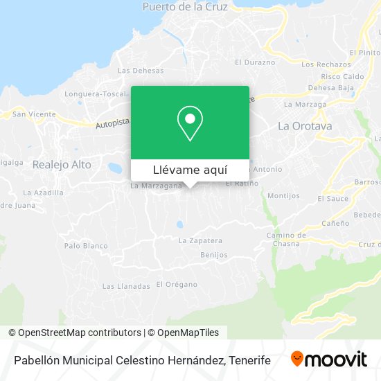Mapa Pabellón Municipal Celestino Hernández