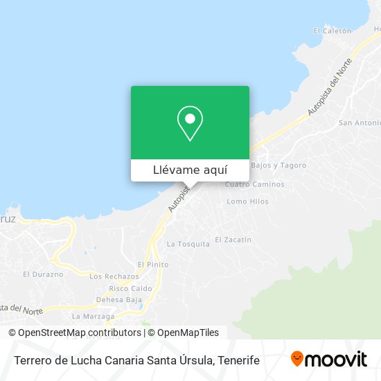 Mapa Terrero de Lucha Canaria Santa Úrsula