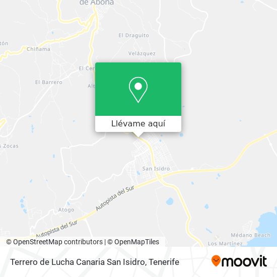 Mapa Terrero de Lucha Canaria San Isidro