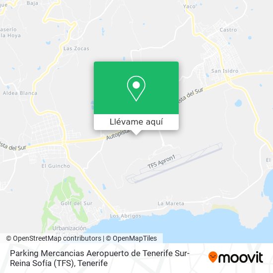 Mapa Parking Mercancias Aeropuerto de Tenerife Sur-Reina Sofía (TFS)